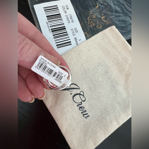 NEW J. Crew Sculptured Orb Silver Mirror Ring Size 5 - Picture 14 of 15